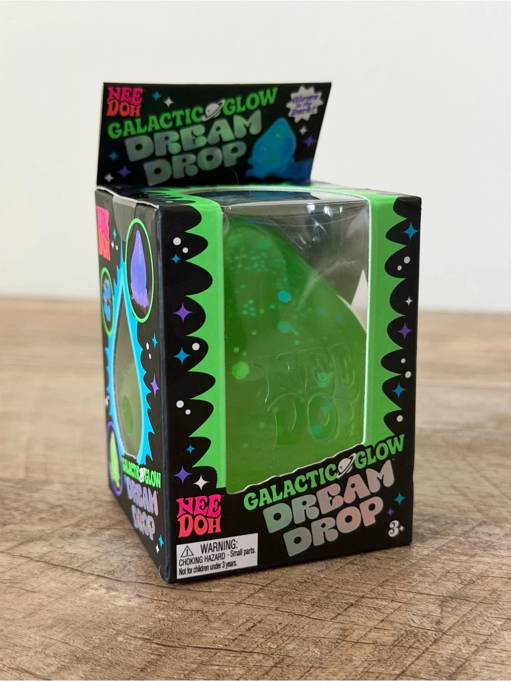 RARE! Limited Edition GLOW In Dark NeeDoh Galactic Glow Dream Drop Fidget Squish